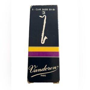 VANDOREN Bass Clarinet Reeds Bb Strength 3 Set of 2